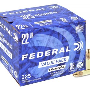 22LR-Federal-Champion-36gr-2,33g-Copper-Plated-HP-325ks-725